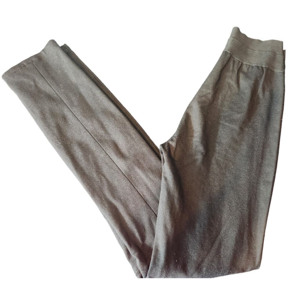 Paige black label small suede black legging pants
